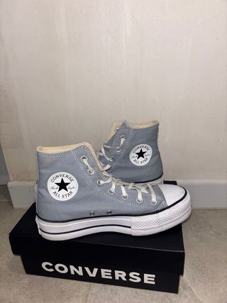 Converse plataforma azul talla 37.5