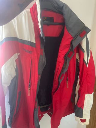 Anorak Forecast Hombre Nieve Rojo Blanco