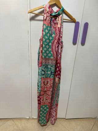 Vestido largo estampado verano