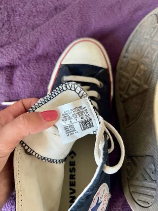Converse Chuck Taylor All Star Negras Talla 38