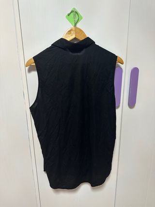 Camisa sin mangas Primark Negra Talla L