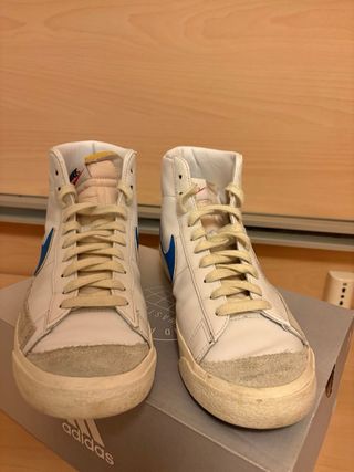 Nike Blazer Mid Uomo Blu Bianco