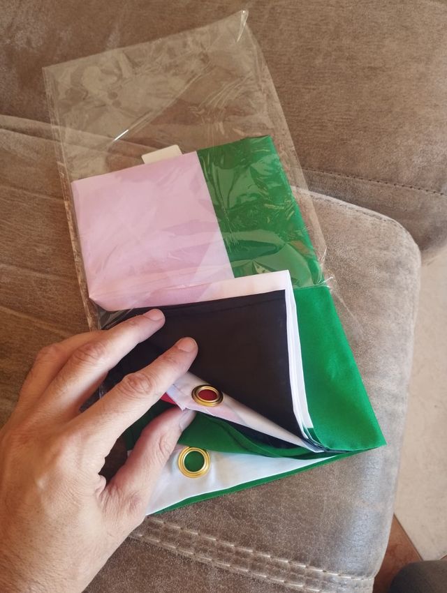 Bandera de Palestina 90x60 cm. Perfecta