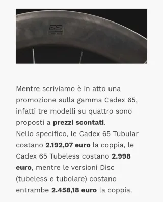 Ruote CADEX 65mm Disc