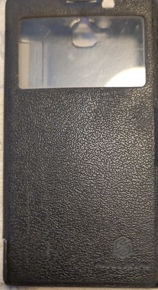 Custodia in pelle nera Nillkin Huawei Honor 3C