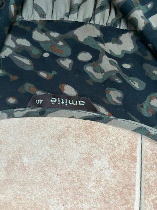 Vestido estampado verde y multicolor