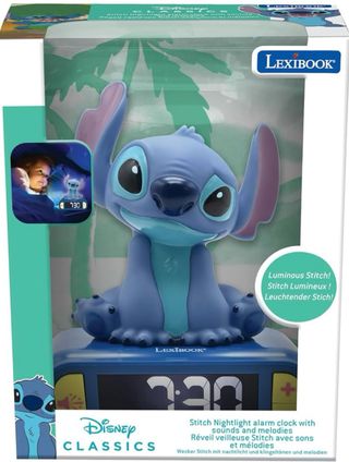 Despertador Luminoso Stitch Disney Lexibook