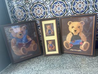 Set 3 Cuadros Ositos