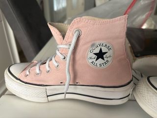 Zapatillas Converse plataforma rosas
