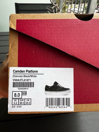 Vans plataforma negras