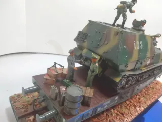 Maqueta tren militar alemán