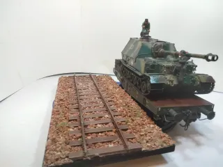 Maqueta tren militar alemán
