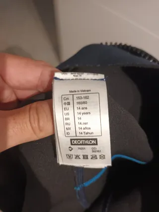 Neopreno niño OLAIAN 14 años