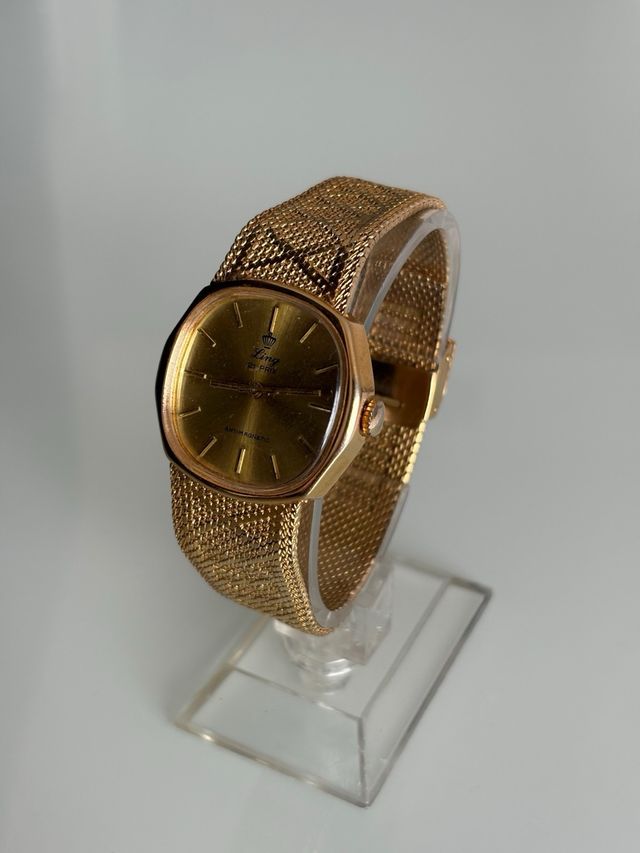 Reloj vintage Ling 21 Prix dorado — Antimagnetic