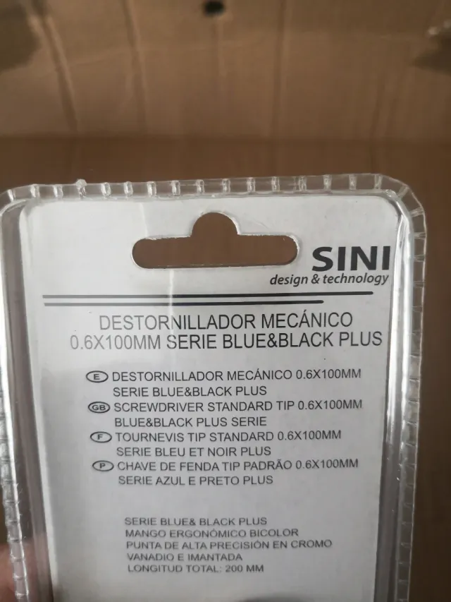 7 Destornilladores Planos SINI 0.6x100mm