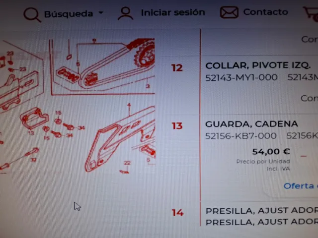 Protector Cadena Honda XL NX XRV