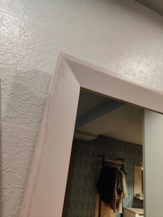 Mueble baño rosa y blanco en liquidación