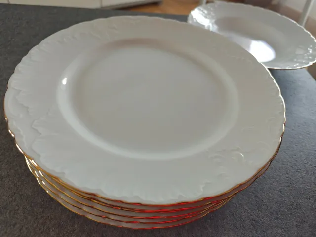 Vajilla porcelana 6 llanos y 1 hondo