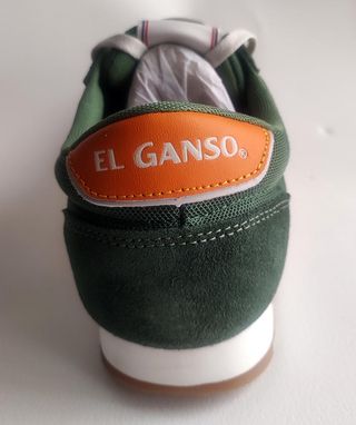Zapatillas El Ganso. Talla:44 - Verde/Naranja
