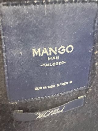 Gabardina Mango Azul Marino Talla M