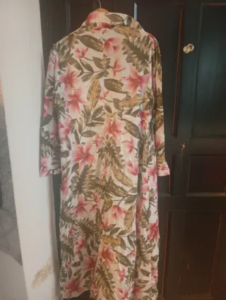 Vestido camisero estampado floral
