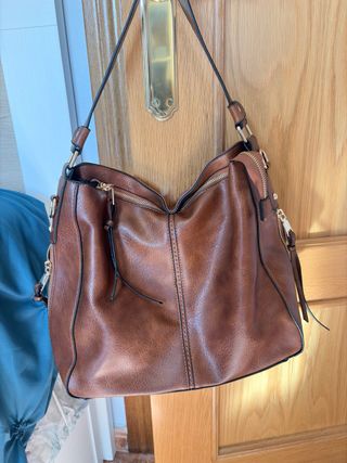 Bolso de mano marrón