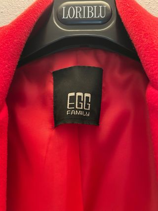 Cappotto EGG rosso taglia unica