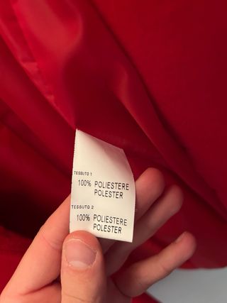 Cappotto EGG rosso taglia unica