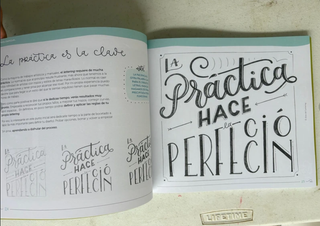 Lote libros lettering y caligrafía