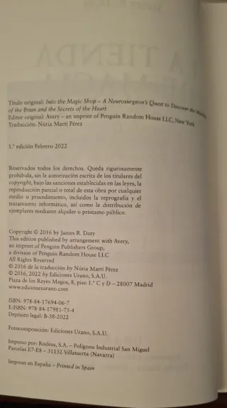 La tienda de magia. James R. Doty.