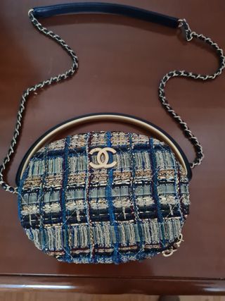 Bolso Chanel Tweed Raro Colección Egipcia 19A
