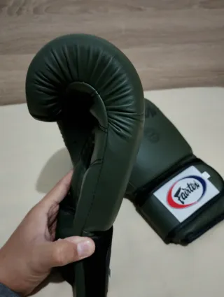 Guantes Muay Thai/Boxeo Fairtex 16oz Verdes