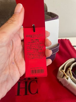 Bolso CH Carolina Herrera Morado Crossbody Blasón