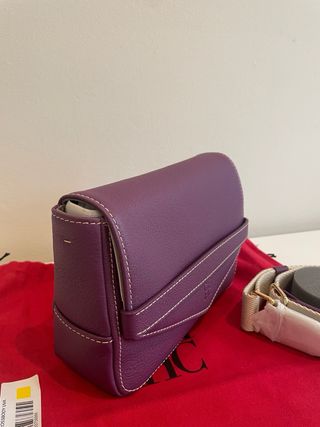 Bolso CH Carolina Herrera Morado Crossbody Blasón