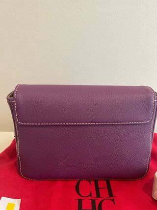 Bolso CH Carolina Herrera Morado Crossbody Blasón