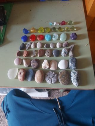 Lote piedras naturales multicolor