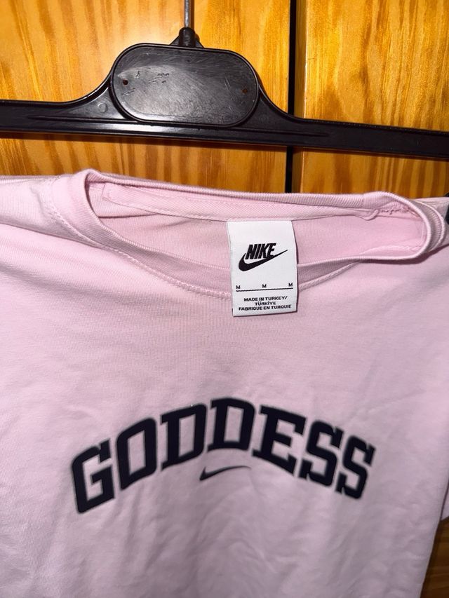Camiseta Nike Goddess Rosa Talla M