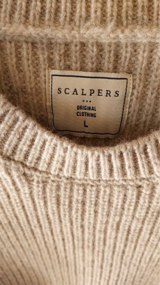 Jersey Scalpers  hombre beige talla L