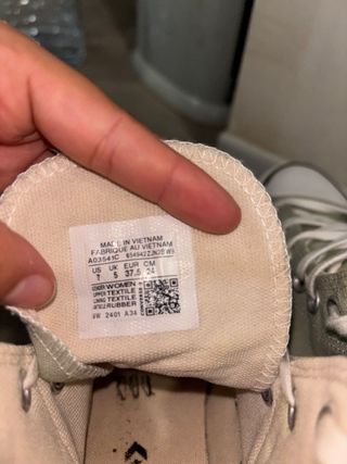 Converse verdes talla 37.5