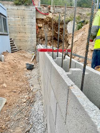 Muros de contención de hormigón