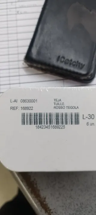 Pack 6 botes pintura color TEJA..