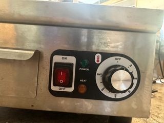 Plancha Eléctrica Profesional Acero Inoxidable