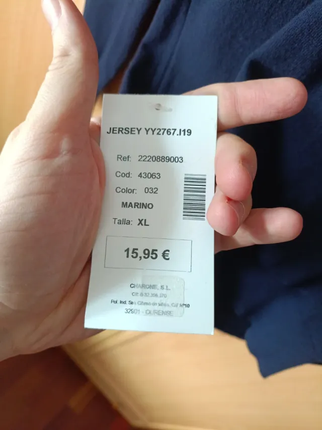 Jersey Mistic Azul Marino Talla L Nuevo