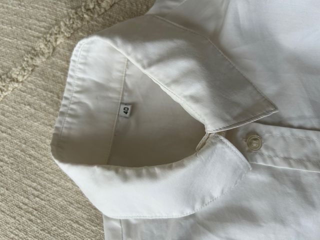 Blusa blanca básica talla M - 40