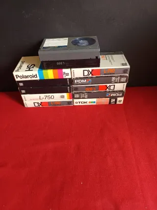 Lote 12 Cintas Video BTA Usadas Polaroid Sony TDK