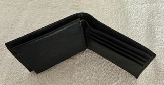 Lote 2 Carteras Billeteras Cuero Negro y Marrón