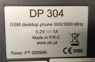 Teléfono GSM DP304 sobremesa 900/1800MHz