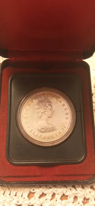 Moneda Dólar Canadá 1978 Isabel II