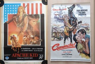 Lote 4 Carteles Cine Western Originales