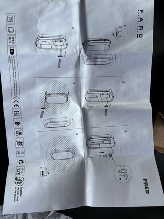 Aplique Faro Barcelona LED 7W luz cálida integrada